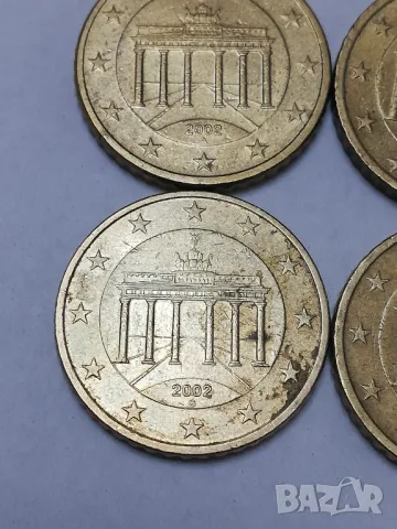 50 евро-цента Германия-2002 г. A,D,F,G,J, снимка 4 - Нумизматика и бонистика - 50435781