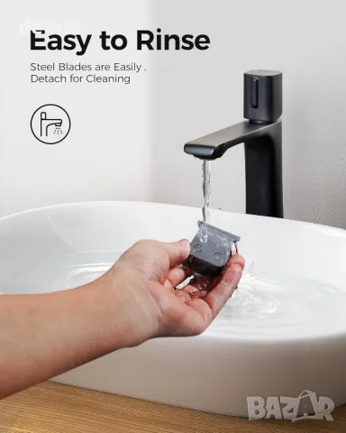 GLAKER Безжичен акумулаторен тример за мъже 6 в 1, (черен) ; (златен), снимка 9 - Машинки за подстригване - 48838627