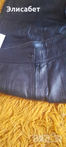 Дамска кожена пола 3/4, естествена кожа, снимка 10 - Поли - 52954201