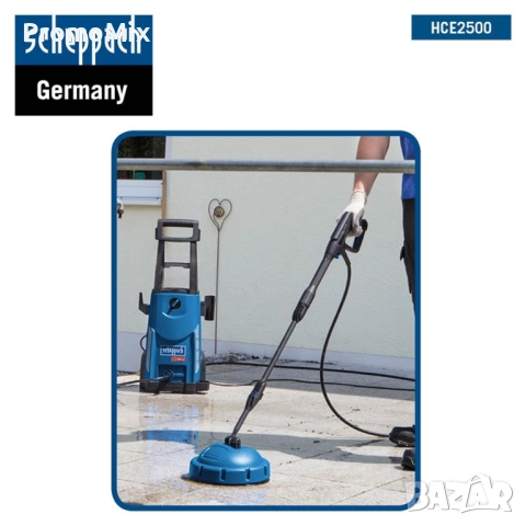 Водоструйка Scheppach HCE2500 2400W 180bar 480лч, снимка 4 - Парочистачки и Водоструйки - 52559495