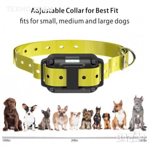 ЕЛЕКТРОНЕН НАШИЙНИК КАИШКА С ТОК ЗА ОБУЧЕНИЕ НА КУЧЕ,ДО 800 МЕТРА ОБХВАТ,ВОДОУСТОЙЧИВ., снимка 13 - За кучета - 37003314