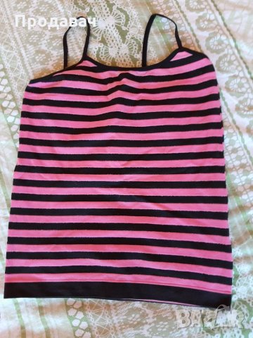 Топ райе цикламено и черно, снимка 1