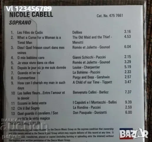 СД- Nicole Cabell - Soprano - CD, снимка 2 - CD дискове - 50739429
