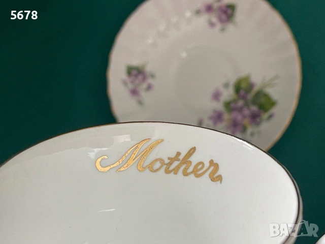Двоен сет за чай с надпис ,,Mother”, снимка 6 - Чаши - 53071677