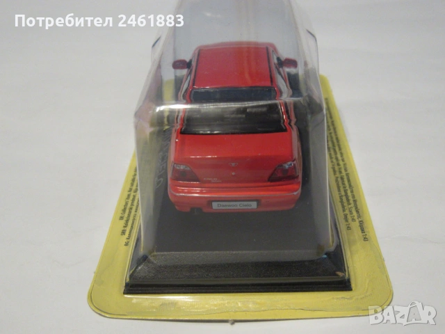 1/43 метална колекционерска количка Deagostini Daewoo Cielo нова., снимка 5 - Колекции - 53198352