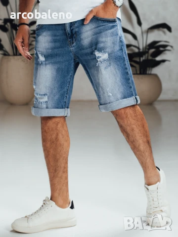 Ликвидация! Мъжки дънкови къси панталони , снимка 2 - Къси панталони - 50869214