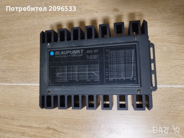 Усилвател за автомобил BLAUPUNKT BSA107 - винтидж, снимка 4 - Ресийвъри, усилватели, смесителни пултове - 39165706