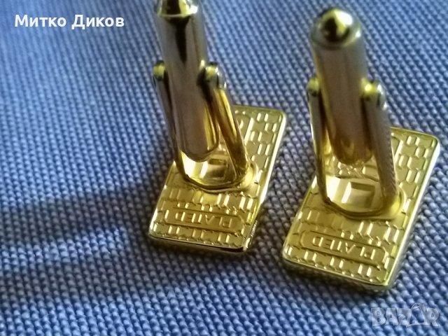 Tie Rack plated -маркови позлатени ръкавели бутонели копчета за риза и игли два броя за вратовързка , снимка 7 - Сватбени аксесоари - 38382046