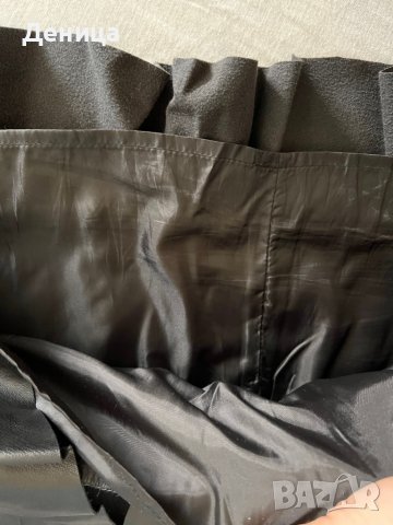 Черна кожена пола H&M, снимка 7 - Поли - 38082073