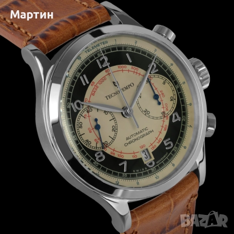 Автоматичен Часовник - Tecnotempo - Telemetrix - Хронограф, снимка 4 - Мъжки - 52366187