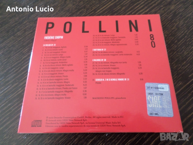 Chopin 24 Preiudi Op.28 / Notturni Op.27 / Mazurche Op.30 / O.31, снимка 2 - CD дискове - 52272021