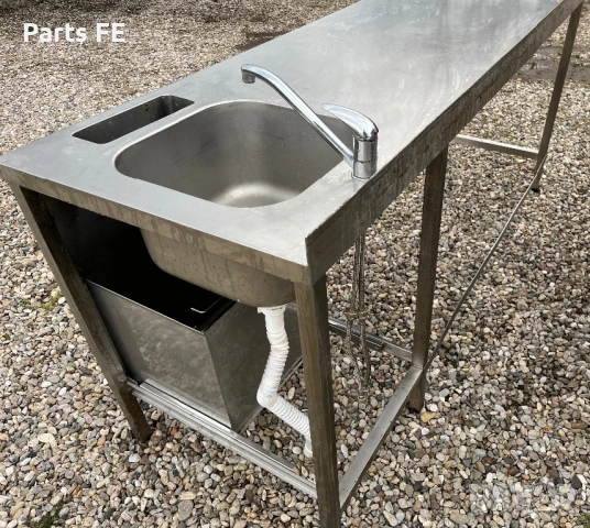 Професионална работна маса с мивка единична и отвор за отпадъци profesionalna rabotna masa s mivka, снимка 3 - Обзавеждане на кухня - 53563337