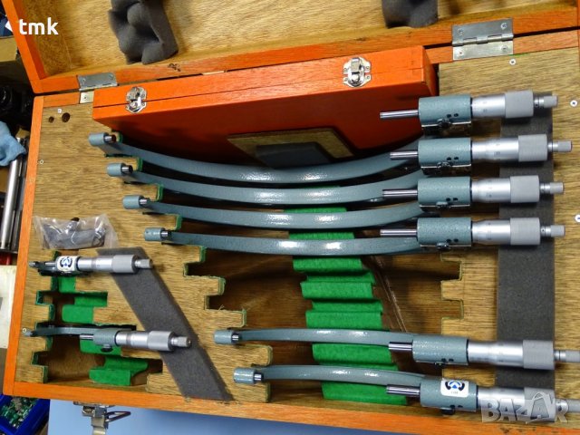 комплект микрометри Mitutoyo 193-904 outside micrometer 0-300mm, снимка 14 - Други машини и части - 38638807