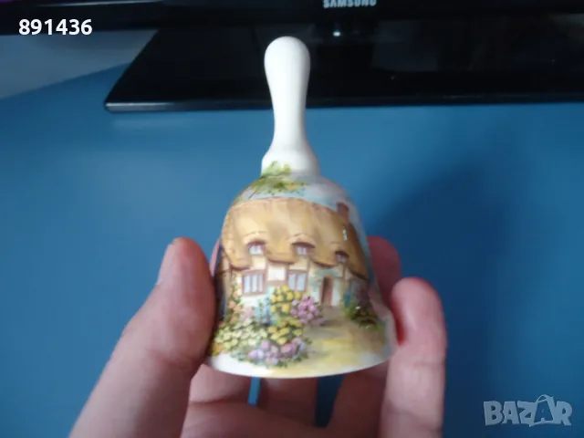 Английско порцеланово звънче камбанка, снимка 2 - Декорация за дома - 49055608