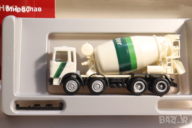 HERPA H0 1/87 MAN БЕТОНОВОЗ МИКСЕР МОДЕЛ КОЛИЧКА КАМИОН, снимка 5 - Колекции - 53371556