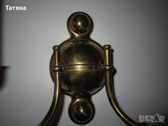 месингови  дръжки за врати  с опция заключване,СВЕЩНИЦИ И АПЛИК  ОТ МАСИВЕН МЕСИНГ, снимка 17 - Интериорни врати - 28891455