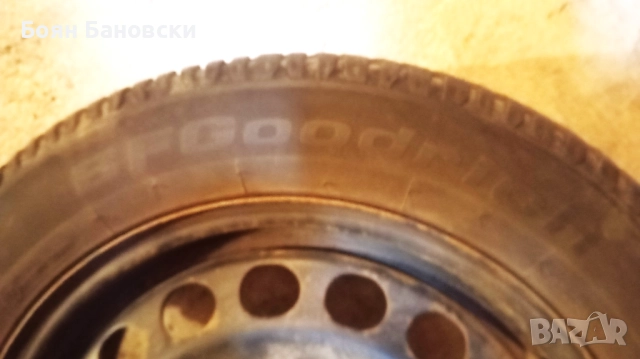 4 бр. стоманени джанти за Пасат Б6 + две зимни гуми, снимка 5 - Гуми и джанти - 52548439