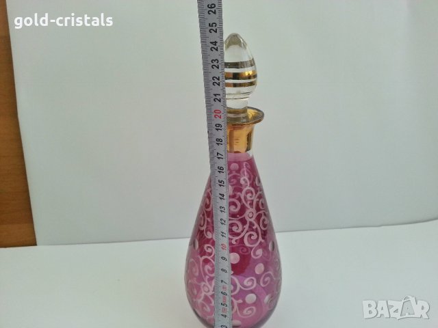 антикварна гарафа Бохемия , снимка 3 - Антикварни и старинни предмети - 27664866