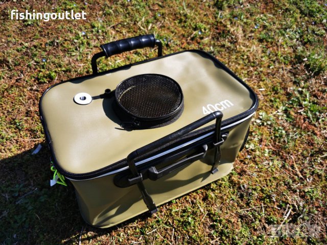 Футер ( сгъваема кофа) за пренасяне на живи рибки, снимка 3 - Такъми - 40039586