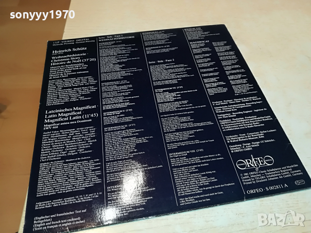 HEINRICH SCHULZ-GERMANY 1904221426, снимка 11 - Грамофонни плочи - 36507833