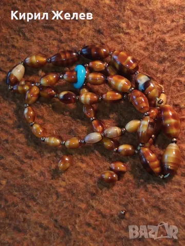 Старинен РЕТРО ГЕРДАН КОЛИЕ от ВЕНЕЦИАНСКО СТЪКЛО МУРАНО Ръчна РАБОТА с НУЖДА от ПРЕНАНИЗВАНЕ 31889, снимка 9 - Антикварни и старинни предмети - 47220435