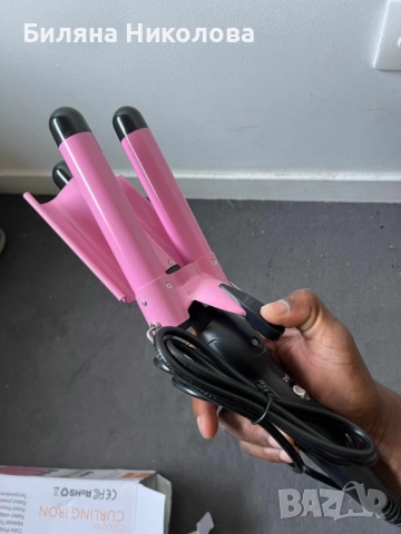 Тройна ретро преса за къдрене на косата., снимка 9 - Преси за коса - 52633378