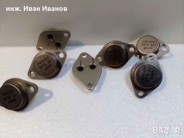 BUS12 PHILIPS npn транзистори 400 V, 10 A, 125 W, Корпус: ТО-3, снимка 2 - Друга електроника - 35526345