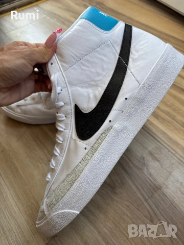 Оригинални кожени кецове Nike Blazer Mid ! 49,5 н, снимка 3 - Кецове - 51799884
