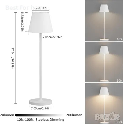 K-Bright МиниLED настолна лампа от 2 части, снимка 2 - Други - 49137095