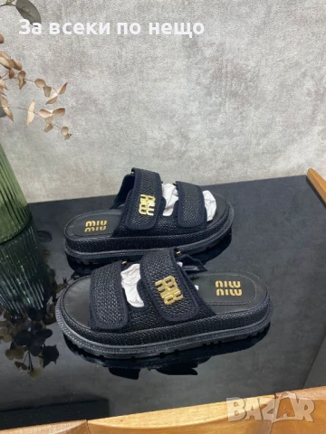 Miu Miu Дамски Чехли Миу Миу - 4 Налични Цвята Код E660, снимка 10 - Чехли - 51073509