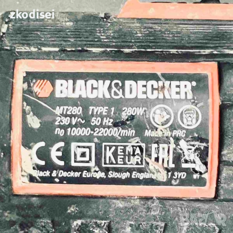 Мултишлайф Black and Decker MT280, снимка 2 - Други инструменти - 52803136