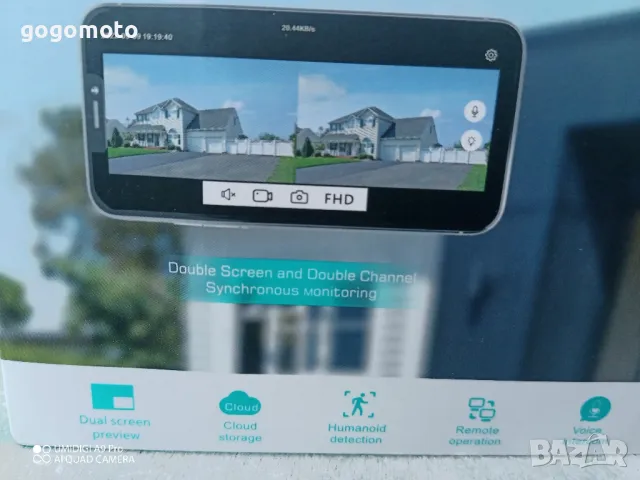 Смарт WiFi Външна камера, 8 MP, ДВОЙНА КАМЕРА, 360 ГРАДУСА, SD КАРТА,МИКРОФОН, ВИСОКОГОВОРИТЕЛ, снимка 16 - IP камери - 48001737