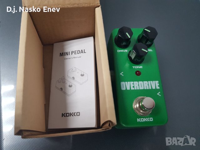 KOKKO FOD3 Mini Overdrive Pedal - Овърдрайв педал за ел китара - НОВ, снимка 4 - Китари - 36870198