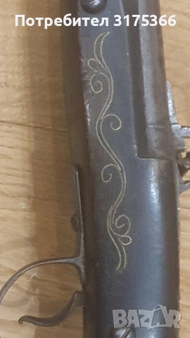 Критска изографисана с набивки кремъчна пушка, снимка 2 - Антикварни и старинни предмети - 52677167