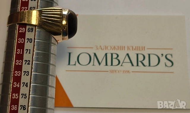 Златен мъжки пръстен - Тигрово око 5.82гр, снимка 3 - Пръстени - 51644301