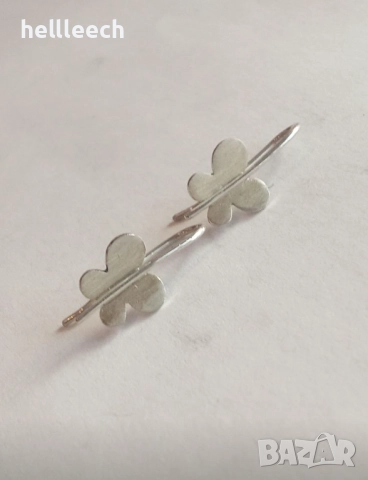 Сребърни обеци, снимка 2 - Обеци - 52828010