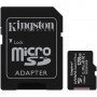 ФЛАШ КАРТА MicroSD 128 GB Kingston + SD адаптер клас 10 Canvas Plus Трансфлаш SecureDigital class 10, снимка 1