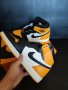 Nike Air Jordan 1 High Yellow Toe Taxi Жълти Кецове Обувки Нови Оригинални Размер 43 Номер Найк, снимка 5