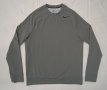 Nike DRI-FIT Fleece Sweatshirt оригинално горнище M Найк спорт горница, снимка 1 - Спортни дрехи, екипи - 44046850