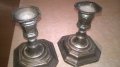 свещници сив/син цвят 2бр-внос франция-13х12х12см, снимка 12