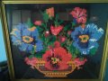 ГОЛЯМ ПРЕКРАСЕН Стар ГОБЛЕН Кошничка с ЦВЕТЯ Идеален За ДОМА ВИЛАТА РЕТРО ИНТЕРИОРНА ДЕКОРАЦИЯ 42935, снимка 4