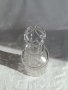 Винтидж викторианска гарафа с талия от оловен кристал, снимка 2