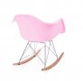  Люлеещ се стол Mecedora Aryana Rocker розов кресло градински стол, снимка 3