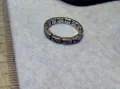 СТАР СТИЛНО ОРНАМЕНТИРАН СРЕБЪРЕН ПРЪСТЕН Тип ХАЛКА ОКСИДИРАНО СРЕБРО 925 ПРОБА 36978, снимка 7