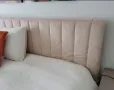 Калъф за табла за спалня "Капучино беж" плюш лукс 150/160см. , снимка 3