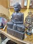 Великолепна голяма антикварна дървена фигура статуетка , снимка 3