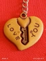 Красив ключодържател във формата на сърце ❤️LOVE YOU романтичен подарък 41772, снимка 2