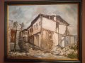 Картина "Стария Пловдив" акрил на платно рамкирана, снимка 1 - Картини - 43311818