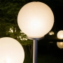 Соларна градинска лампа сфера BONETTI Ø30 см – автоматично осветление без кабели и сметки за ток, снимка 2