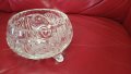 Кристална бонбониера с крачета, ръчна гравюра , снимка 6